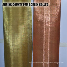150 Micron Tinned Industrial Grade Top Quality Brass Copper Wire Mesh For Wall And Podium Coverings